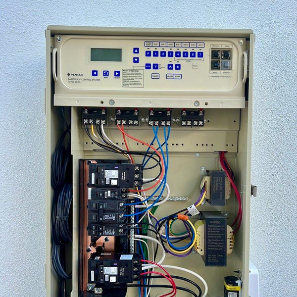 open electrical panel